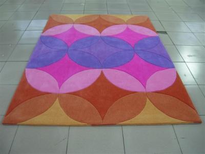 China Colorful and Modern Handtufted Acrylic Foor Carpet and Home Rug 10~12mm Pile Height for sale