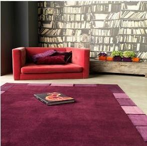 China Modern Handtufted Acrylic Carpet Floor Area Rug Cotton Backing for sale