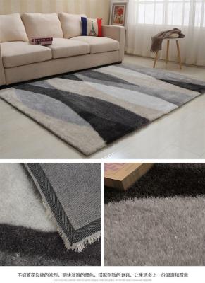 China modern style polyester shaggy rug flower carpet and rug plush shaggy carpet home rug soft decoration colors available for sale