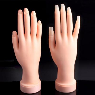 China high quality nail art coating hand and plastic hand practice nail ASN-JJ15 training and display model for sale