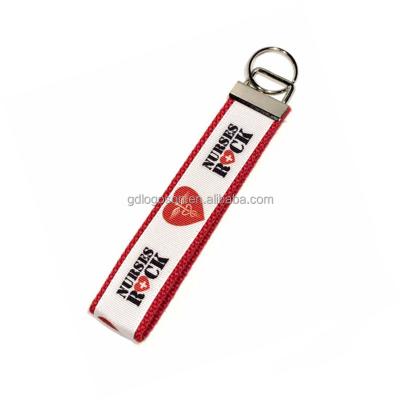 China Nickel Free Cloth Nurse Key Fob Keychain Nurse Gift Hospital Doctor Key Chain Personalized Nursing Keychain for sale