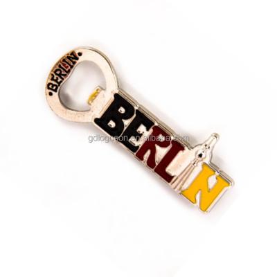 China Viable Metal Berlin Gift Souvenir Beer Opener Quality Bottle Opener Rose Gold Berlin Souvenir Personalized Enamel for sale