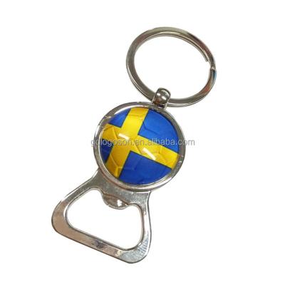 China Sustainable Promotion Flag Opener Souvenir Factory Custom Swedish Souvenir Bottle Openers for sale