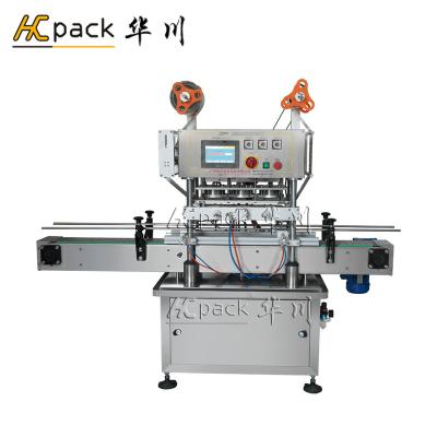 China Fully Automatic Food Three-heads Jar Sealing Machine for sale