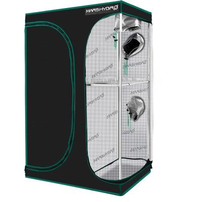 China Mars Easily Assembled Hydraulic 90x60x140cm 1680d 2 in 1 Grow Tent 3x2 for Indoor Hydroponic Growing System for sale