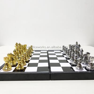 China Factory Wholesale Discount Chessboard High End Luxury Chess Board Plastic Metal Chess for sale