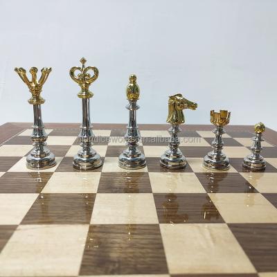 China Chess Set Luxury Metal Chess Sets Handmade Metal Chess Set for sale