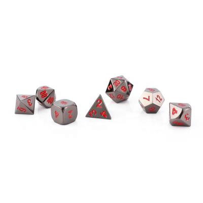 China Engraved Classics Gradually Bulk Colorful Drinking Game Game Metal Dice for sale