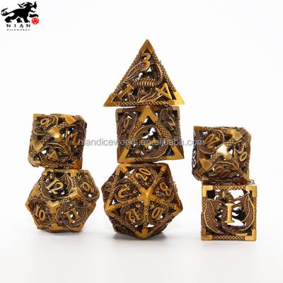 China Nian diceworks dragon design hollow dnd metal hollow dies for sale