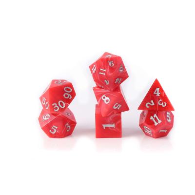 China DND /RPG Games Nian Dungeons and Dragons Edge Casino Incisive Swirl Dice Polyhedral Dice for sale