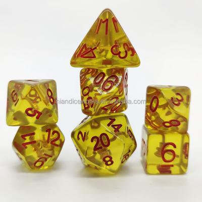 China Factory direct sales of DND /RPG games Nian diceworks die inside resin dies making resin dies mold for sale