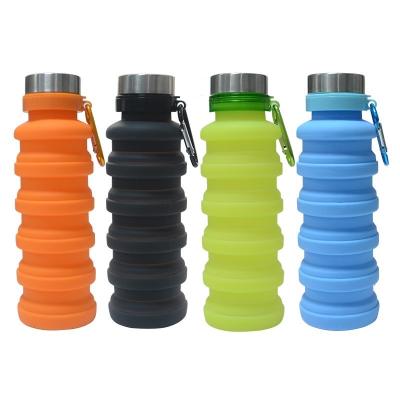 China Silicone Viable Free Collapsible Water Bottle BPA Reusable Durable Gym Water Bottle for sale