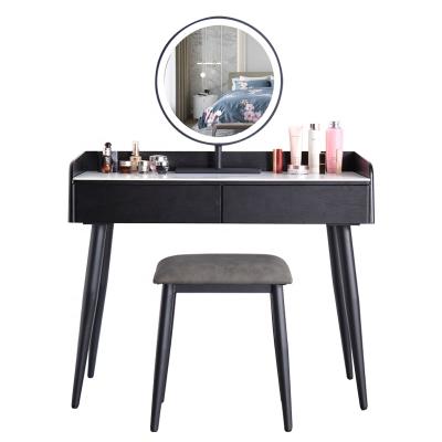 China Nordic Luxury Storage Tocador Painting Makeup Vanity Table Storage Drawer Dressing Table for sale