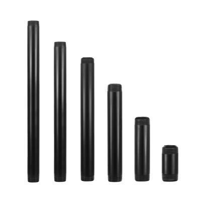 China 3/4 inch metal industrial pre-cut black tubing. in diameter,accessory parts,steel pipe bracket iron furniture shelf for sale