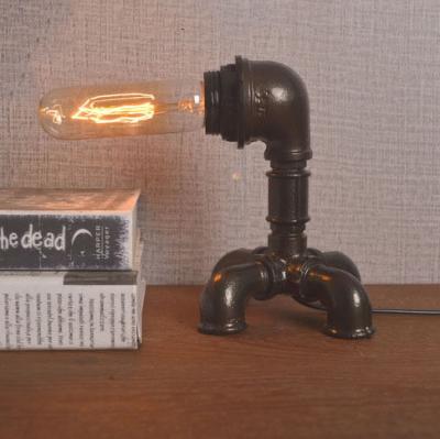 China Retro industrial novelty pipe lamp, retro table lamp, industrial style table lamp for sale