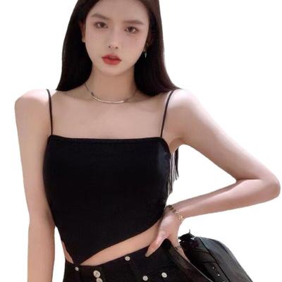 China Ladies Viable Irregular External Seamless White Camisole Sleeveless Chest Wrap Chest Summer Wear Tank Top for sale