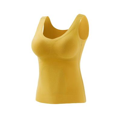 China Factory direct sales viable soft mugwort functional padded thermal vest underwear for sale