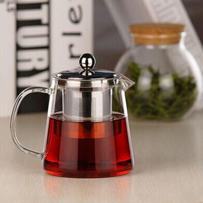 China WITH LID QIAN HU Amazon hot sale factory direct coffee glass English teapot heat-resistant with stainless steel liner filter for sale