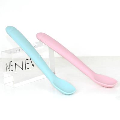 China New Arrived Sustainable Eco-Friendly Odorless Children From QIAN HU Feeding Silicone Baby Spoon for sale