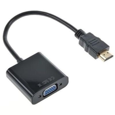 China Generic ABS HDM Input To VGA Adapter Converter For PC Laptop Notebook HD DVD for sale