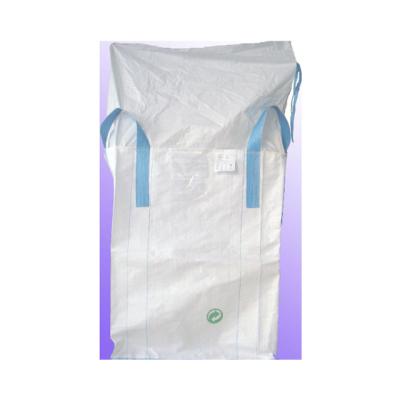 China Type A / Type B / Type C Woven Fibc Pp Jumbo Bag with duffle top 4 Straps Flat Bottom 1000kg Antistatic Offered Top Full Open for sale