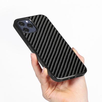 China real designer Case For Apple 12 pro Max Mobile Phone Anti-fall carbon fiber cell phone cover for sale