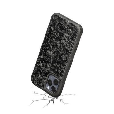 China 2021 Newest Anti-fall Pro Real Carbon Fiber Phone Shell For Iphone 12 Forged Carbon Fiber Phone Case for sale