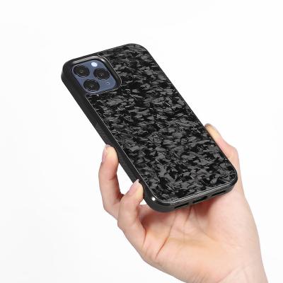 China Anti-drop Forged Real Carbon Fiber Cover Mobile Phone Case For I Phone Back Cover for sale