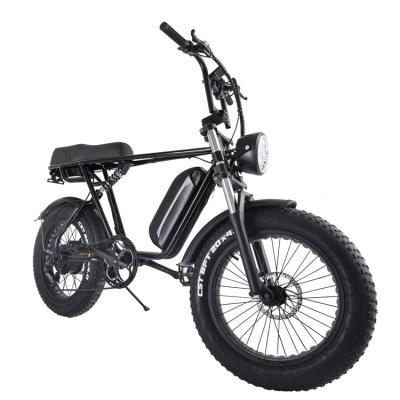 China 60V 500W 750W 1000W Cheap City Steel or Aluminum Electric Bike Full Suspension Fat E Tire Bikes Electric Bicycle for sale