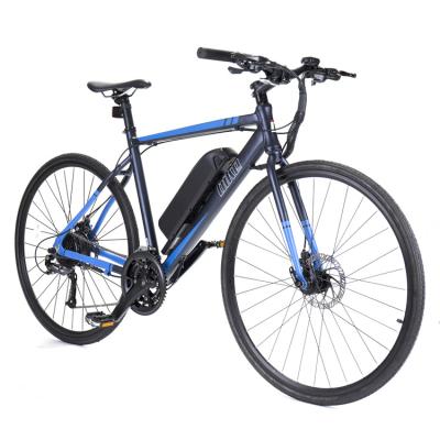 China Lightweight Aluminum Alloy OEM 700c Road Electric Bike Aluminum Alloy Frame Cycle Racing Bicycle Road Bike for sale