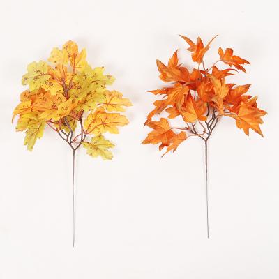 China Wedding Thanksgiving Home Decoration Artificial Leaves Autumn Simulation Maple Leaf Bundle /Home Decoration Halloween Wholesale for sale