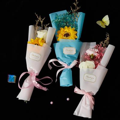 China Wedding /Home Decoration 2022 New Mother's Day Exquisite Soap Flowers Bouquet Full Of Stars Flower Decoration Gift Women for sale