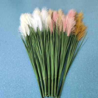 China Wedding /Home Decoration Pampas Grass Vulpine Artificial Flower Nordic Great Pampas Grass For Wedding Background Wall Decoration for sale