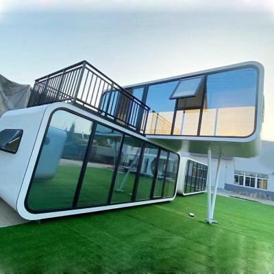 China Modern Design Modern Prefab Living Room Garden Pod Portable Living Container Homes Apple Cabin for sale