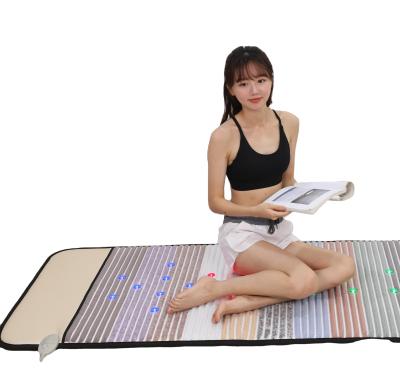 China Jade Far Infrared Electric Thermal Heating Full Size Jade Mattress Mat Bed Mattress Infrared Body Germnium Tourmaline Heat Therapy for sale