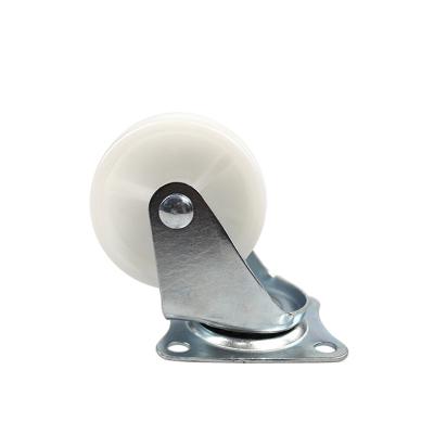 China PIVOT 2.5 Inch Flat Plate Swivel PP Light Duty Casters for sale