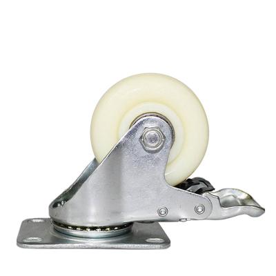 China PIVOT 2.5 Inch Medium Plate PP Lockable Durable Casters for sale