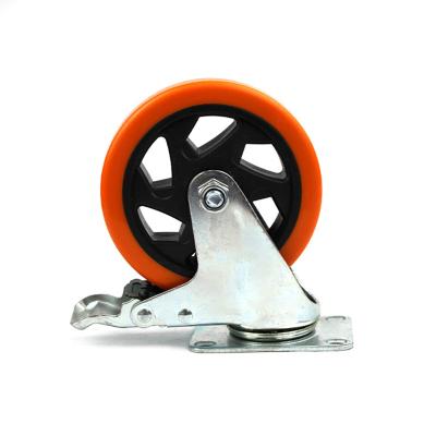 China 5 Inch Medium Rigid Dumb Grill Casters Rigid Flat Plate for sale