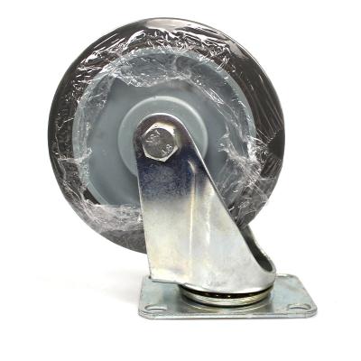 China PIVOT 5 Inch Dish Swivel Mute TPR Medium Duty Casters for sale