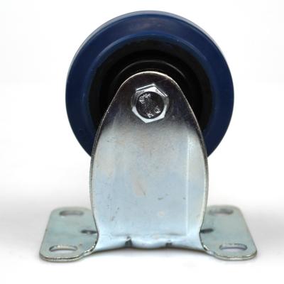 China 3 Inch Rigid Elastic Rigid Medium Duty Flat Casters for sale