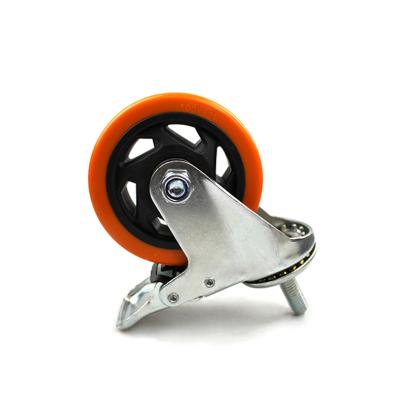 China PIVOT 4 inch medium worm brake casters for sale