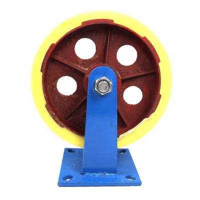 China 12 Inch Rigid Overweight Rigid Flat Plate Overweight Nylon Casters for sale