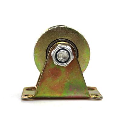 China Other 2 Inch V Type Colored Steel Pulley Casters for sale