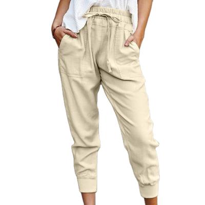 China 2021 new factory new skinny breathable hot women long small feet direct canvas pants - hundred pants for sale