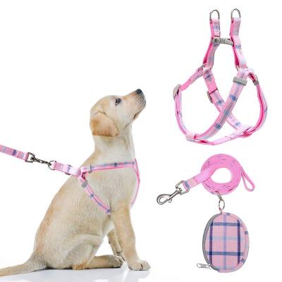 China Amazon Stocked Hot Sale Personalized Adjustable Stylish Pet Dog Harness With Pockets, Dog Harness With Bags for sale