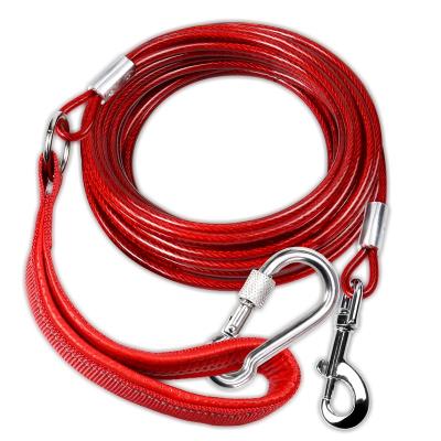 China Non Personalized Eco Friendly No Pull Training Dog Leash For Wire Rope Durable Heavy Duty Waterproof Hand Designer Large Dog for sale