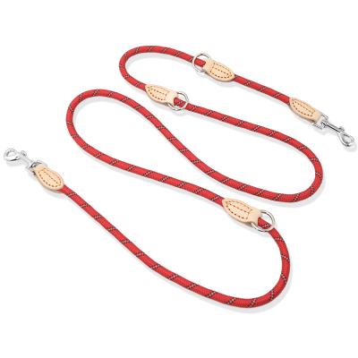 China Factory stocked high quality multiple use eco-friendly recycled dog leash rope, pet collars and leashes for sale