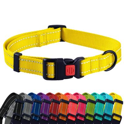 China Adjustable Soft High Quality Reflective Wholesale Manufacturer Luxury Custom Made Dog Collar For Training for sale