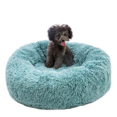 China Ultra Soft Washable Cushion Cat Bed Pet Beds Fluffy, Travel Washable Faux Fur Plush Around Sofa Luxury Dog Bed Eco Friendly for sale