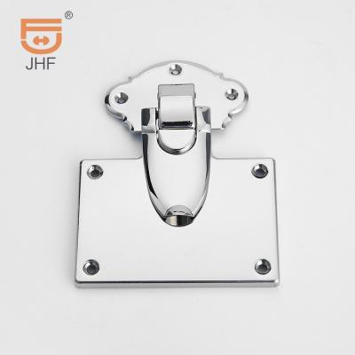 China Furniture Vintage Trunk Latch Block Block Hardware Leather Suitcase Zinc Alloy Metal Push Lock for sale